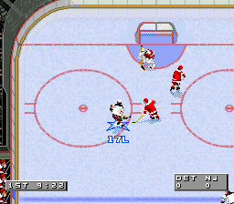 NHL '96 (Europe) In game screenshot